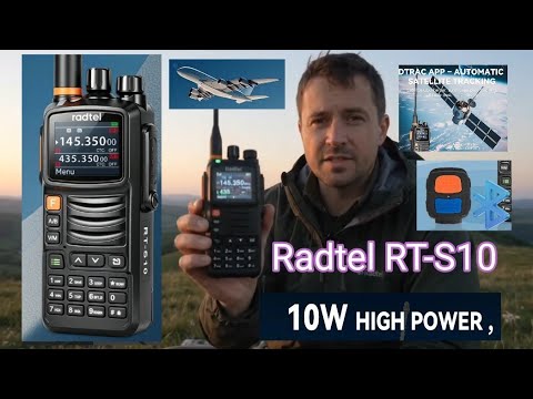 NEW Radtet RT-S10 Watts VHF UHF Airband Bluetooth