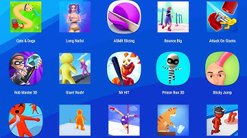 Rob Master 3D,Giant Rush,Mr Hit,Prison Run 3D,Sticky Jump,Crash Master,android,ios,gameplay