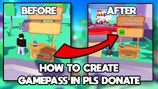 How to create gamepass in Pls Donate - Full guide