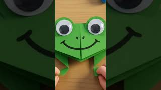 🐸 DIY Cute Frog in 30 Seconds! | Easy Paper Craft #shorts #diy #viral Update