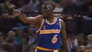 Avery Johnson Warriors 20pts 5asts vs Hornets (1994)