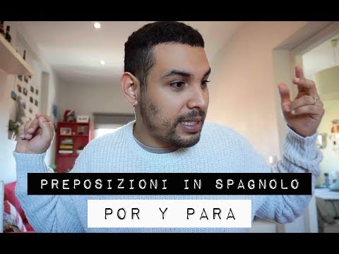 PREPOSIZIONE 'PER' IN