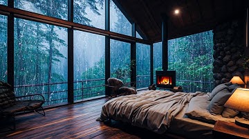 Sounds Rain and Thunder on Window – Intense Rain Sounds & Thunder for Stress Relief, Sleep, Relax