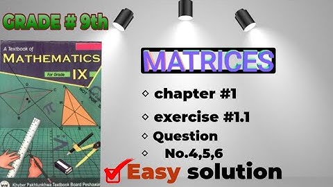 KPK Board Class 9 Math | Ex 1.1 Q4 Q5 Q6 in Simple Urdu & English"