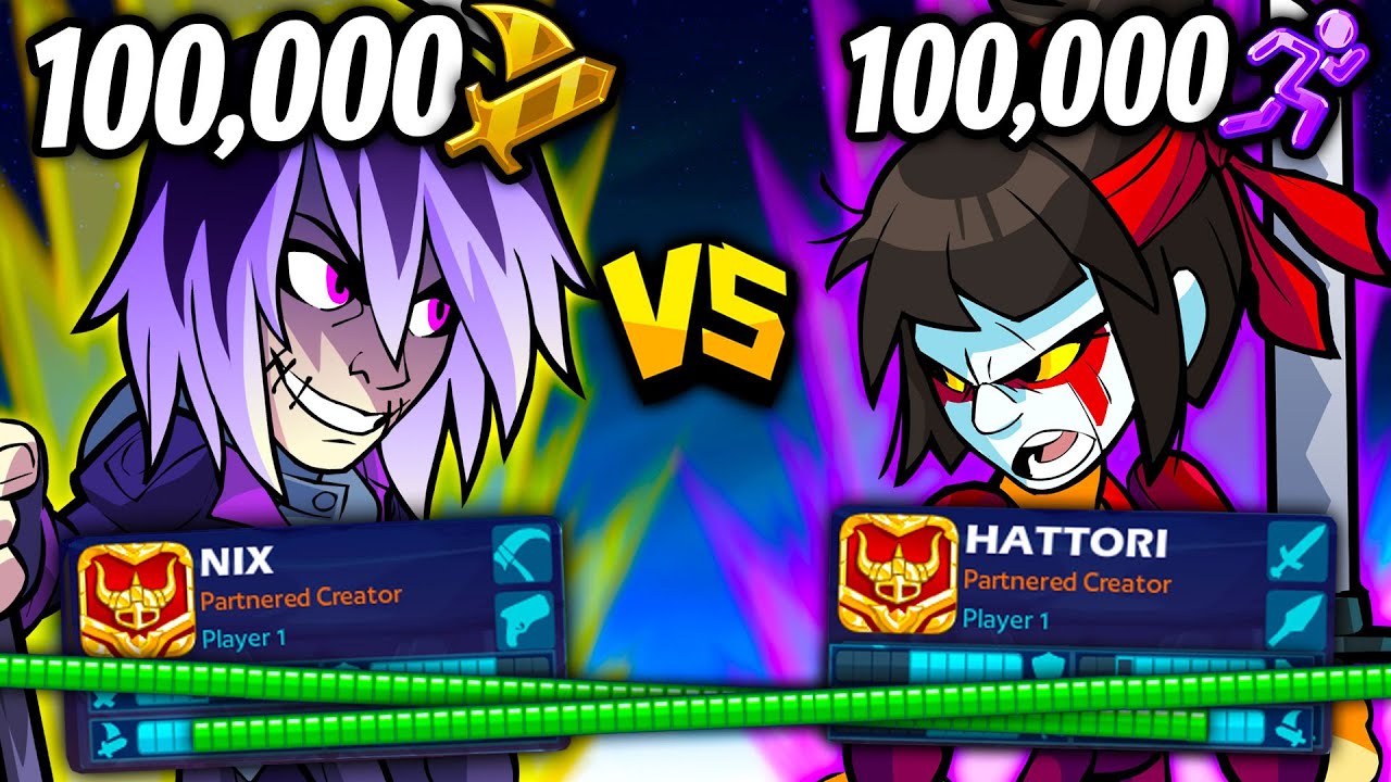 100,000 Dex Nix vs 100,000 Speed Hattori in Brawlhalla