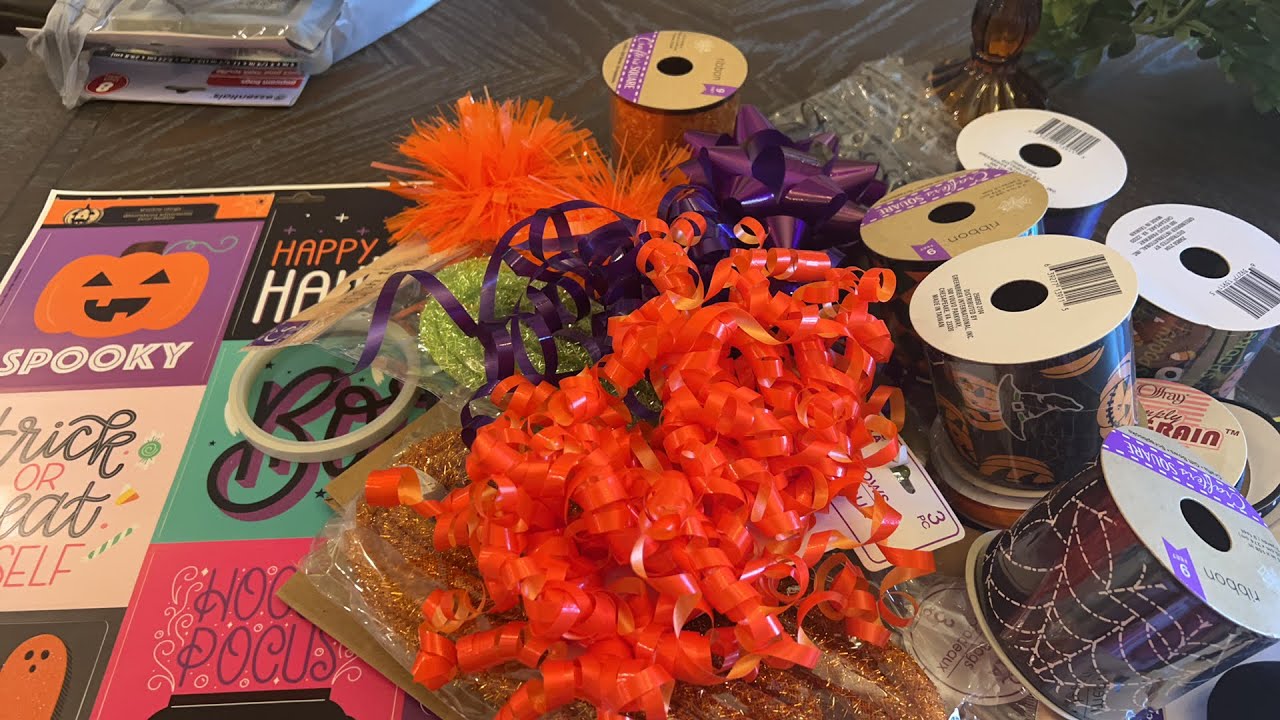 DOLLAR TREE DIY Craft With Me and Create easy BOO BAGS! (Revealing