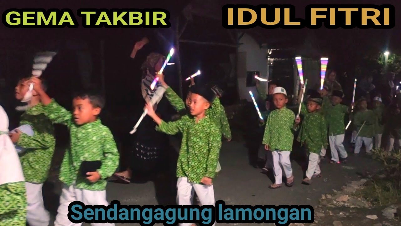 Gema takbir  idul fitri di desa sendangagung (takbiran) 2023