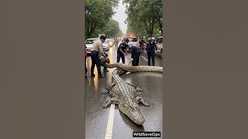 Crocodile Trapped By Giant Python Gets Dramatic Rescue!