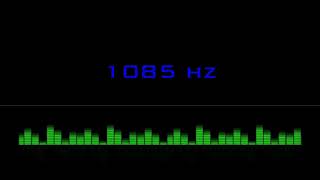 ⒽⓏ| 1085 hz Pure Tone Frequency| NO Music , For Meditation, Testing. Black Screen