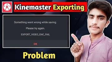 Kinemaster Exporting (Saving) Problem | Something went wrong while saving | Problem fix