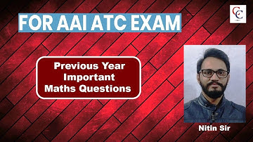 Important Maths Questions for ATC exam 2018 - Nitin Sir || Complete Course ||