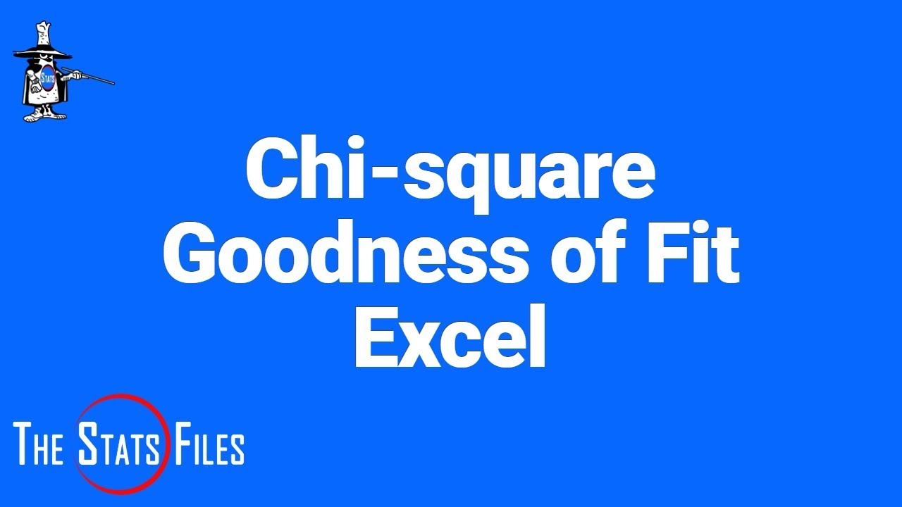 Chi-square Goodness of Fit Hypothesis Test One-way Table in Excel
