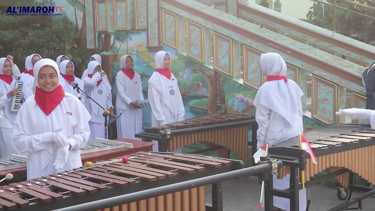 Kemeriahan HUT RI 78 Dengan Lagu Kebangsaaan Indonesia dan Mars YASPIA AL IMAROH