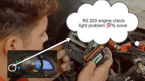 Bajaj Pulsar Rs 200 Engine Cheq Light Problem Resolved | Scaning Bike With Resolution #Pulsarrs200
