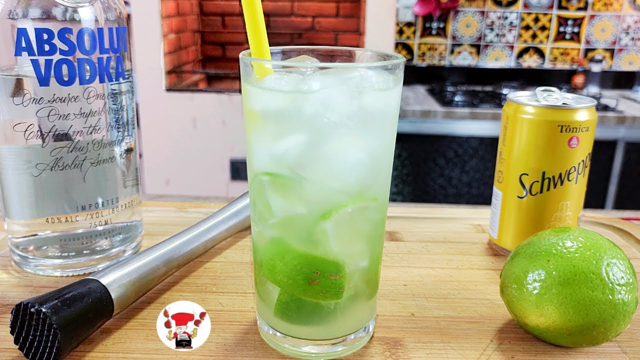 Como Fazer Caipirinha Tônica de Vodka com Limão Perfeita - YouTube
