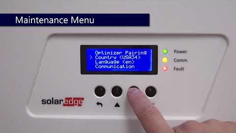 Factory Reset for SolarEdge