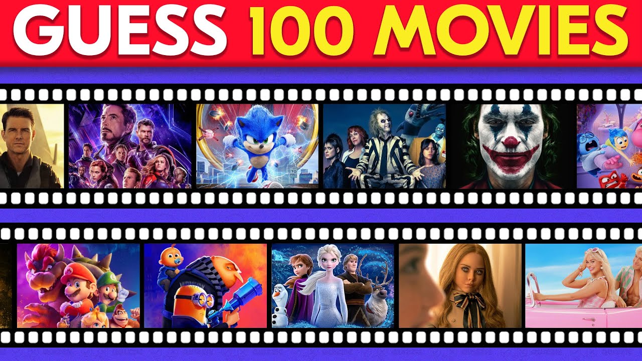 Guess The Movie in 1 Frame - 100 Movie Quiz - YouTube