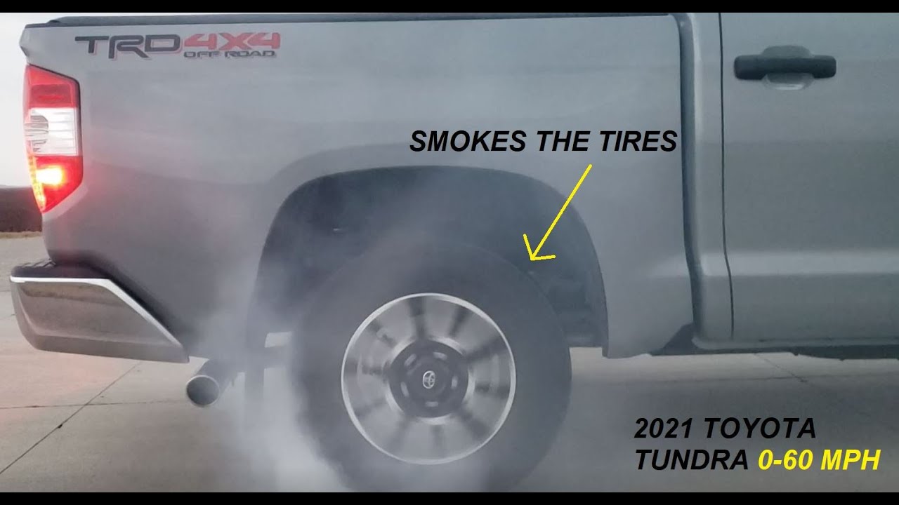 2021 TOYOTA TUNDRA 0-60 MPH TEST | 1,000 Miles On Truck - YouTube