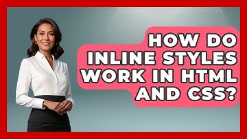 How Do Inline Styles Work In HTML And CSS? - Simple HTML Studio