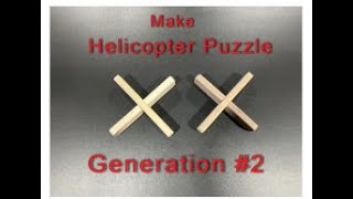 Instructions to build Wooden Da Vinci's Helicopter Puzzle Generation 2
