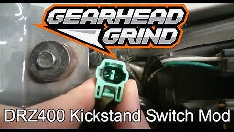 Suzuki DRZ400s Kickstand Switch Mod - No cutting or splicing of wires!