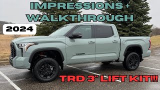 2024 TOYOTA TUNDRA LIMITED TRDOFFROAD w/3' TRD LIFT KIT LUNAR ROCK  Walkthrough/First Impressions