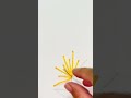 Made yellow pistil flower embroidery tutorial | subscribe now| #subscribe mychannel#viralshorts #new