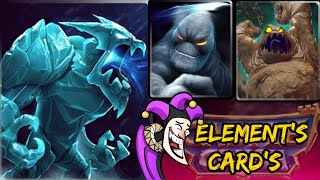 All The Element's Troops In One Deck! Elemental Cards Best Battle🔥 Castle crush