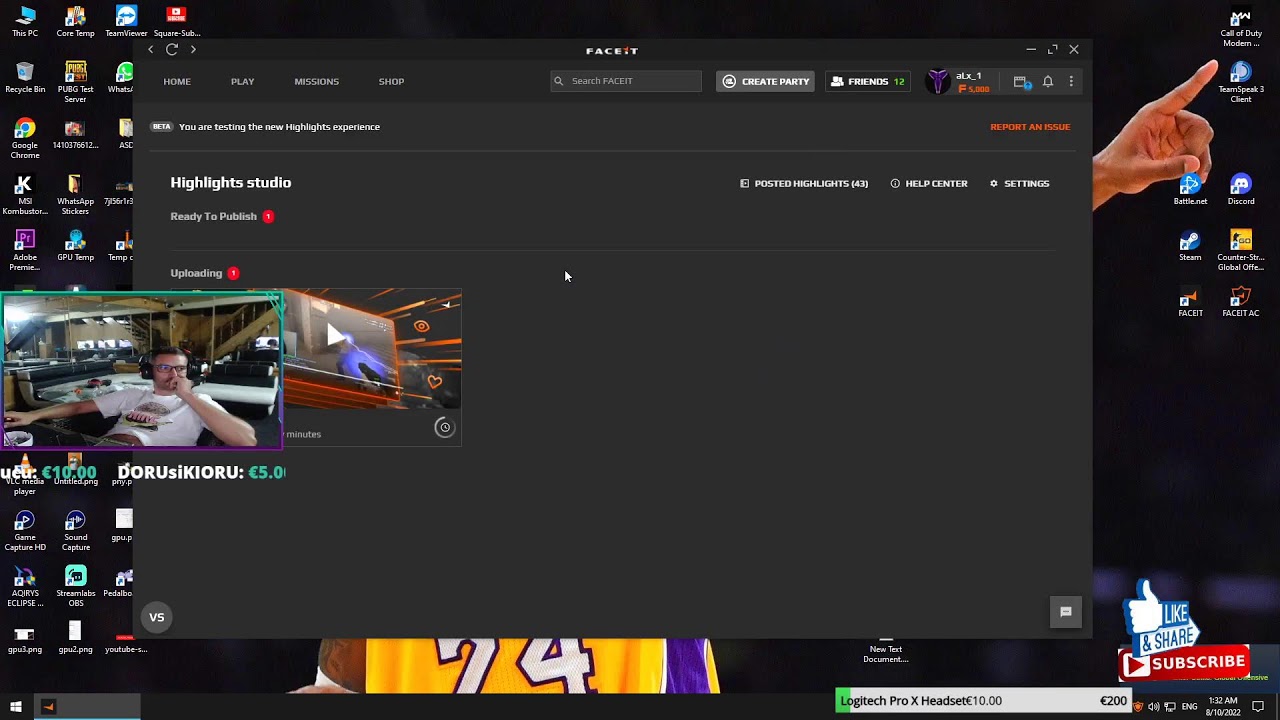 🔴CSGO Faceit Games w/ friends