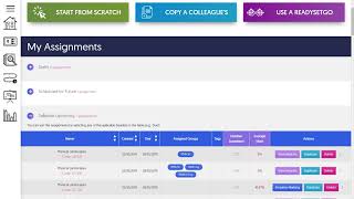 Setting assignments, marking and feedback