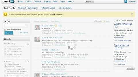 Networking using Contacts and Groups on LinkedIn