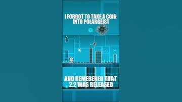 I forgot to take a coin into polargeist in 2.2 Update #geometrydash #gd #gaming #shorts
