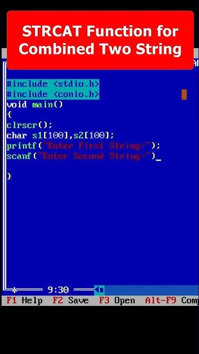 Concatenate Two String using strcat function Part 23 | C Programming # ... image.