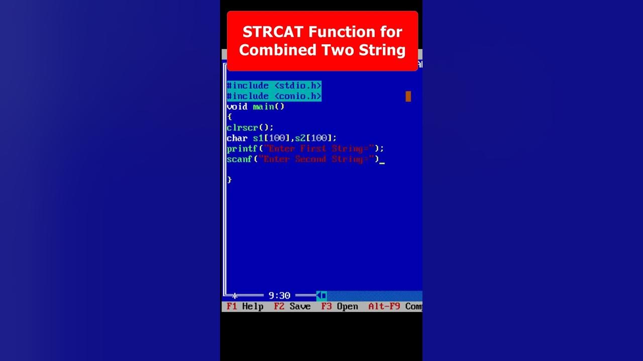 Concatenate Two String using strcat function Part 23 | C Programming # ...