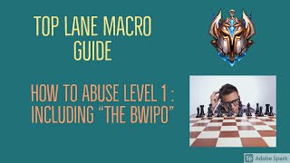 Grandmaster Top lane Macro Guide: How to play level 1 - Basic to Advanced - How to Abuse 