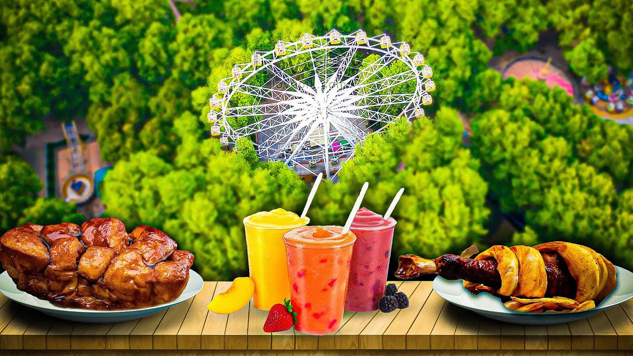 Food Themed Rides Must Try Before You Die Theme Park Foods! - YouTube