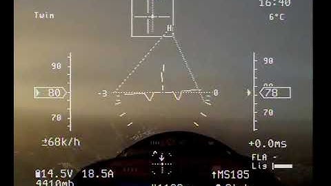 Заход по системе ILS после полета в облаках OSD PitLAB