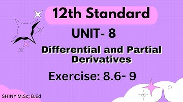 12th maths,UNIT-8, Exercise: 8.6- 9th Problem, Function of Function Rule & Chain Rule
