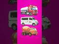 MOBIL TRUK TANGKI RODA TANK, MOBIL MBG DAN MOBIL TRUK MIXER #shorts #puzzle