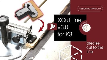 XCutLine for Hammer K3 crosscut fence insert - precise cut to the mark v3.0