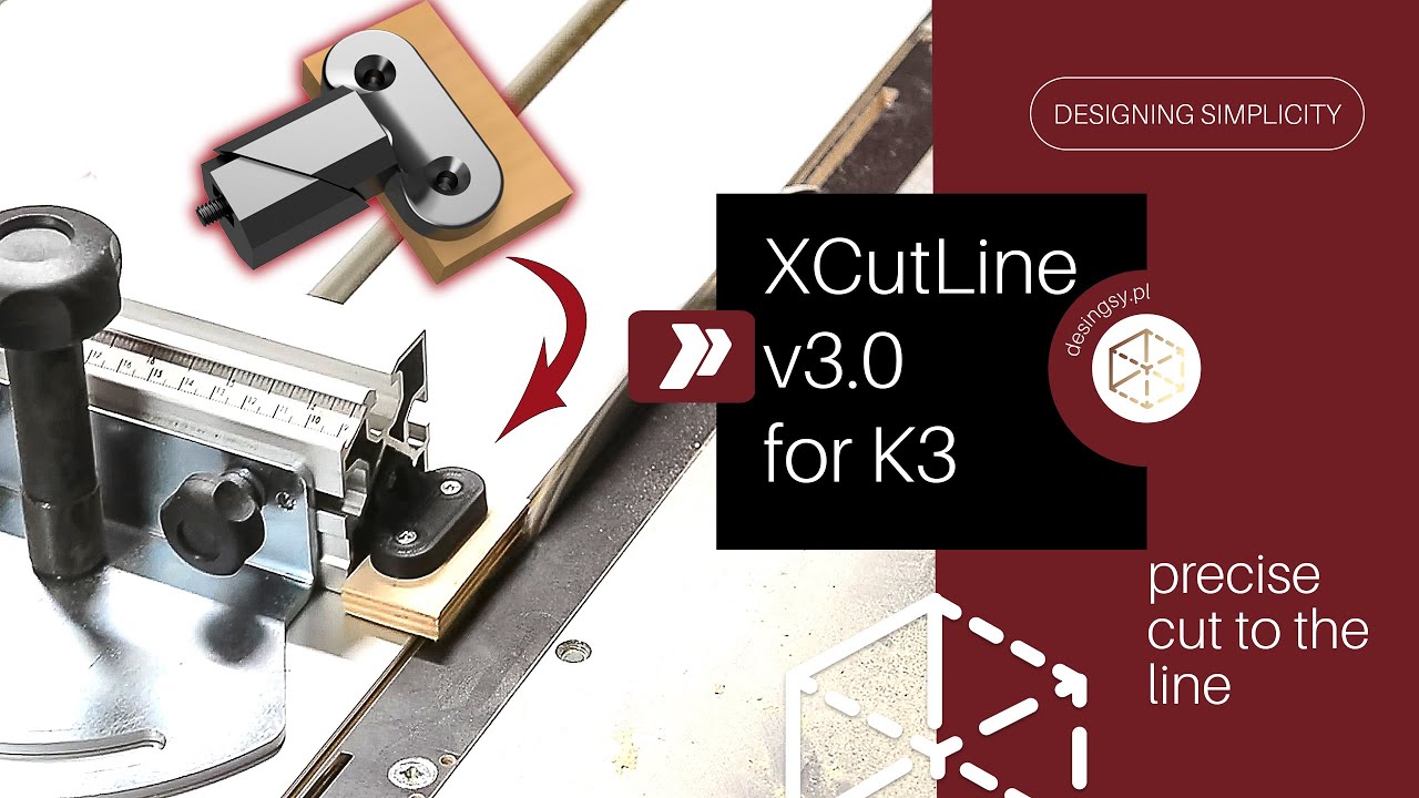 XCutLine for Hammer K3 crosscut fence insert precise cut to the mark