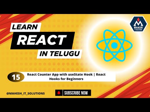 React Counter App with useState Hook | React Hooks for Beginners