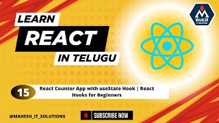 React Counter App with useState Hook | React Hooks for Beginners