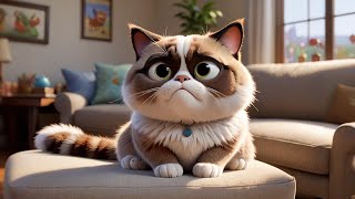 Grumpy Cat’s Nap Time | Calm Down and Sleep Song for Kids | Relaxing Nursery Rhyme
