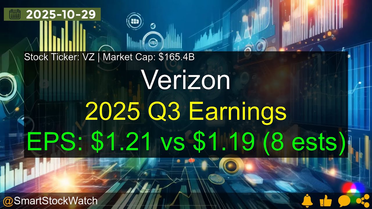 Verizon (VZ|$165.4B) - 2025 Q3 Earnings Analysis - YouTube