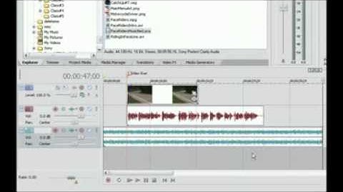 Basics of Sony Vegas Pt.5 Working With Audio