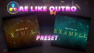 How to Get the PERFECT AE Outro in DaVinci Resolve (Template)