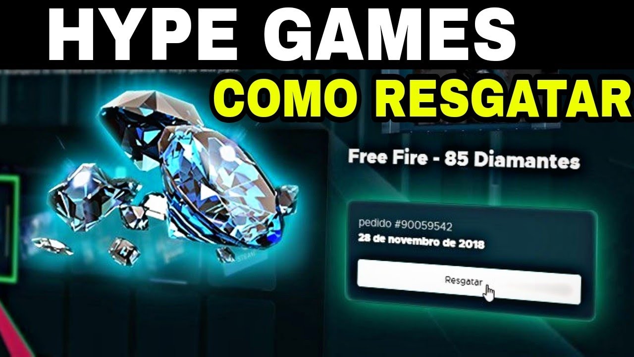 Como RESGATAR DIAMANTES NA HYPE GAMES  Aprenda comprar Dimas do free fire  com bônus e desconto 