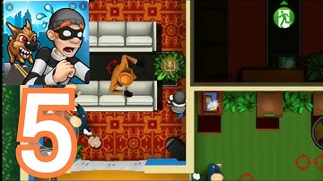 Robbery Bob - Gameplay Walkthrough Part 5 (Android, iOS Gameplay)