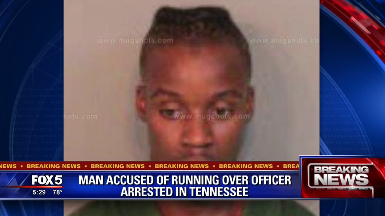 Man accused of running over officer arrested in Tennessee - YouTube